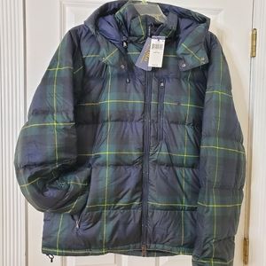 Polo by Ralph Lauren Plaid Removable Hooded Down Puffer Coat Size 1XB/1TG